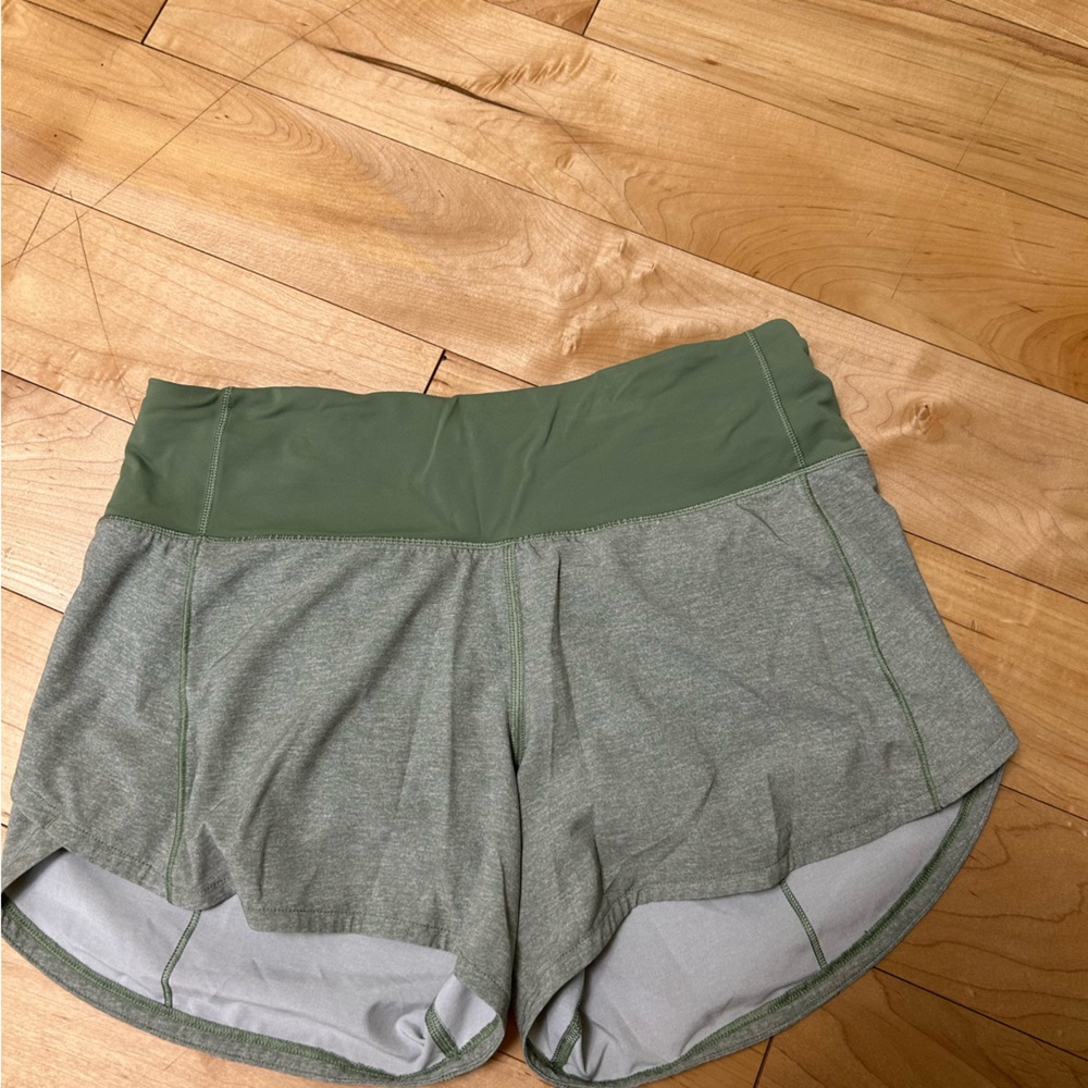 lululemon athletica Olive Green Athletic Shorts